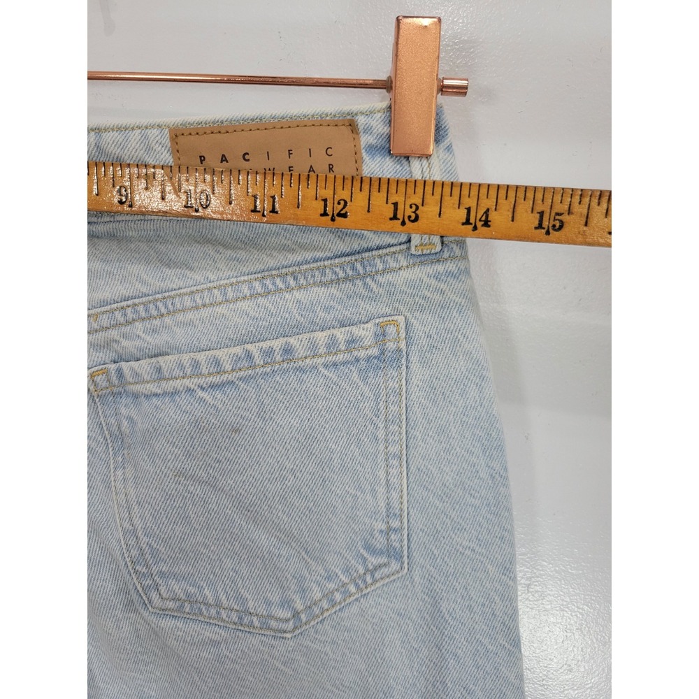 PacSun Low Rise Wide Leg Jeans Light Wash Blue 100% Cotton Size‎ 24 Baggy Y2K - Picture 5 of 8
